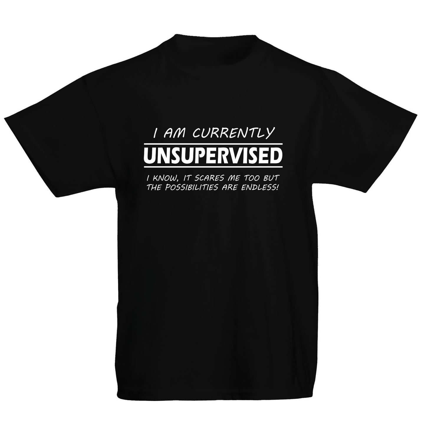 Currently Unsupervised Kids T-shirt