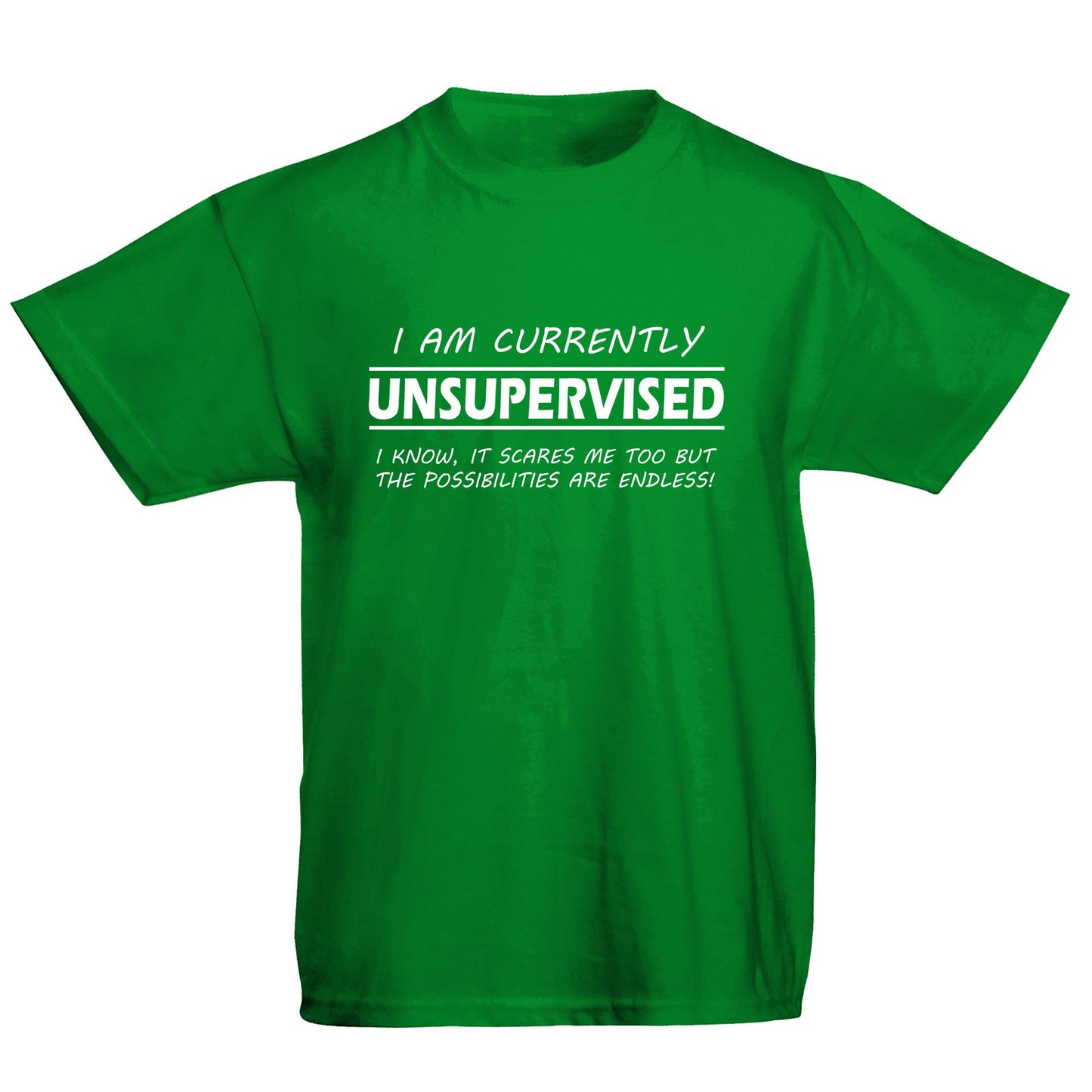 Currently Unsupervised Kids T-shirt