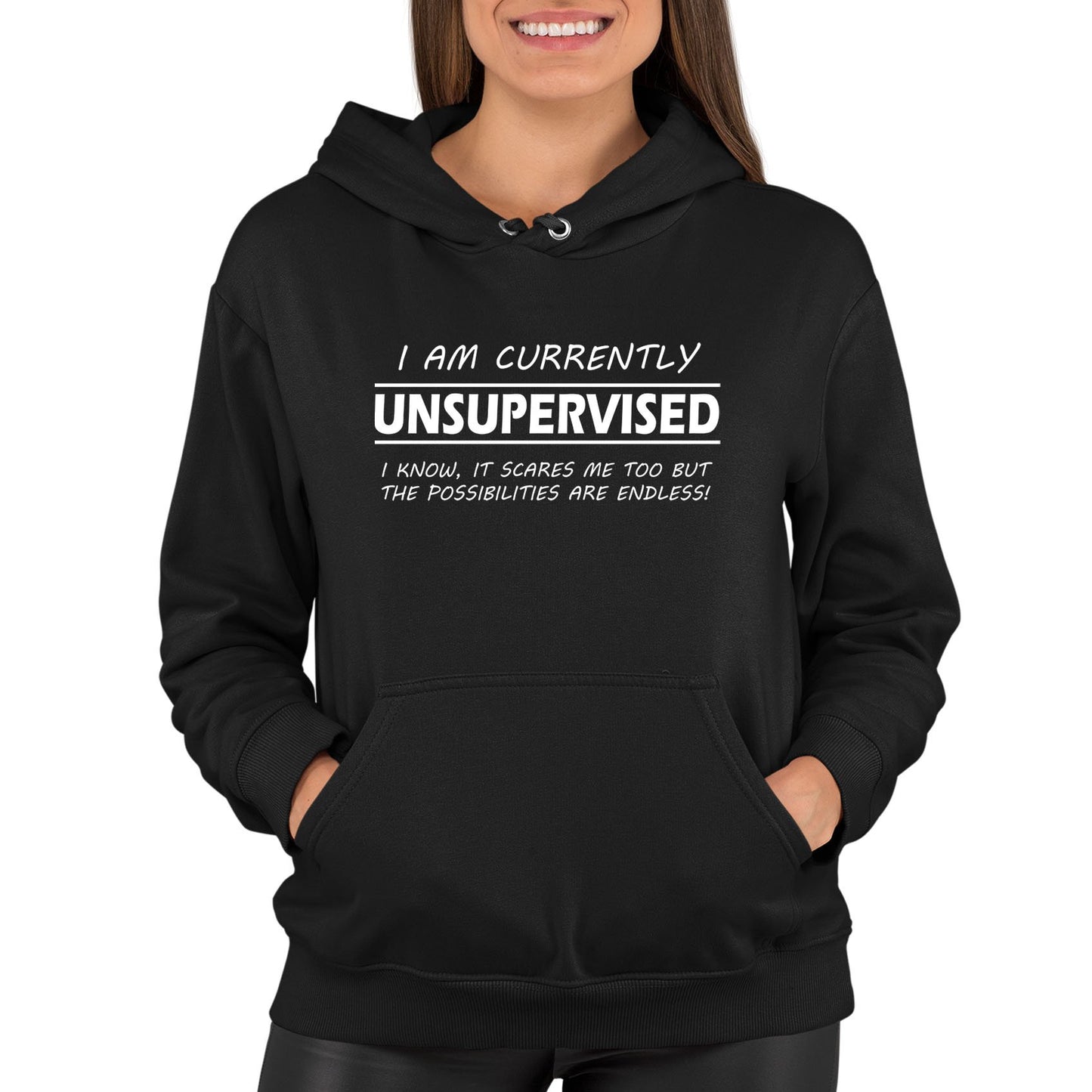 Currently Unsupervised Womens Pullover Hoodie