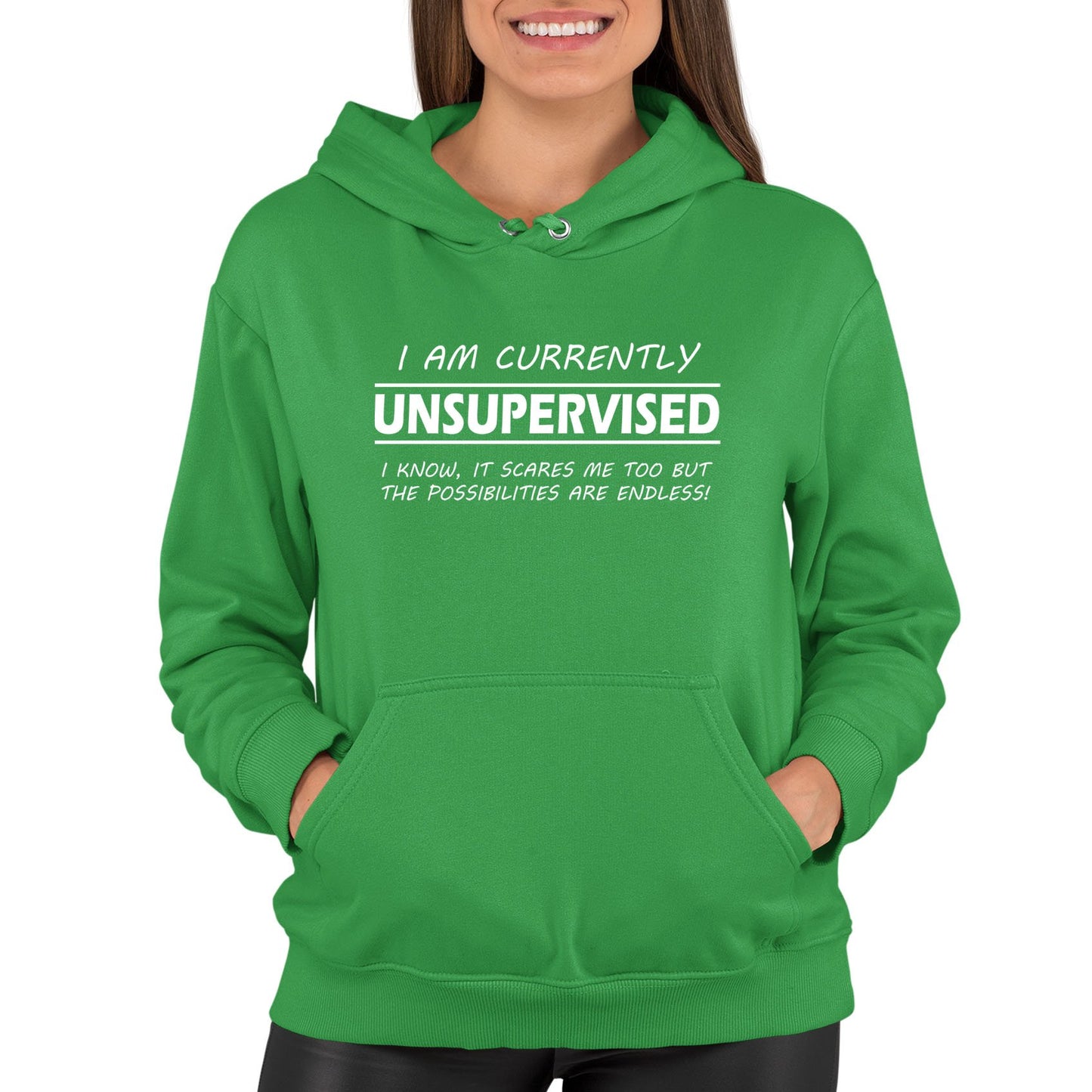 Currently Unsupervised Womens Pullover Hoodie