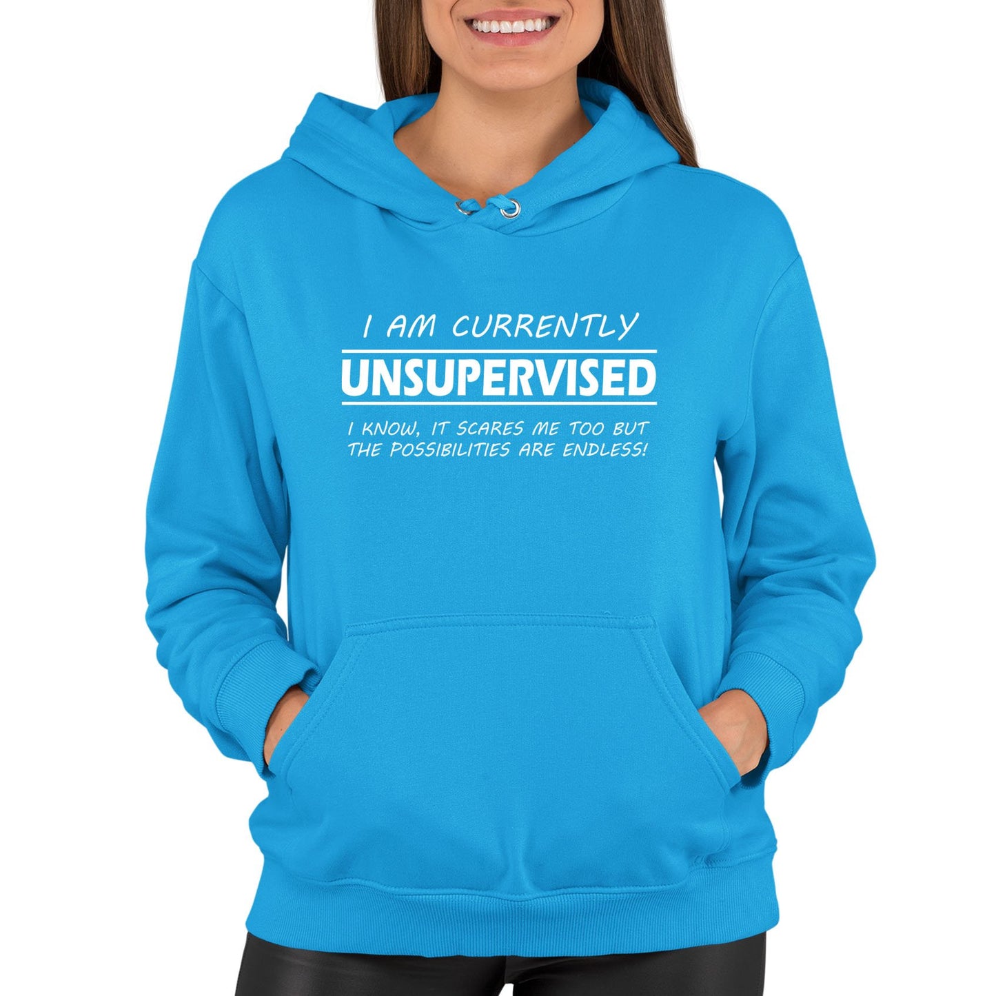 Currently Unsupervised Womens Pullover Hoodie