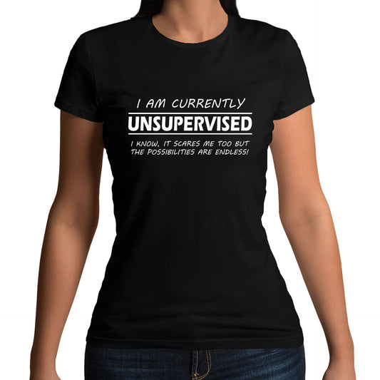 Currently Unsupervised Womens T-shirt