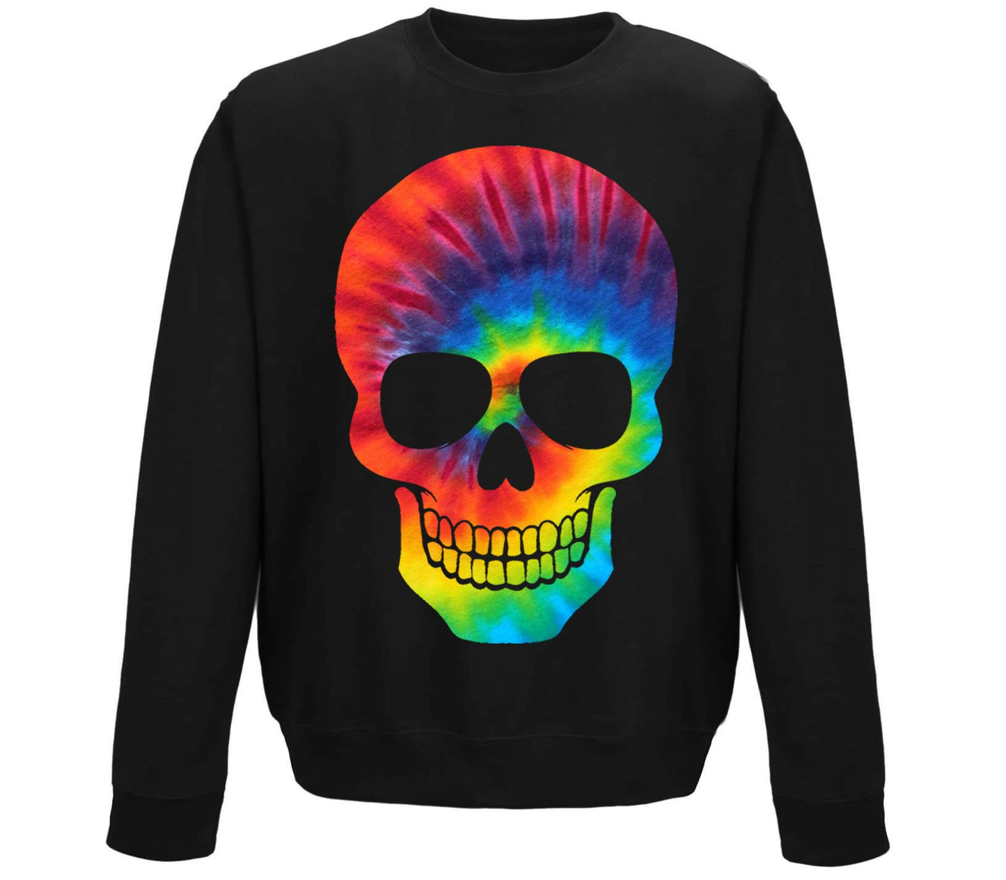 Tie Dye Skull Childrens Sweatshirt