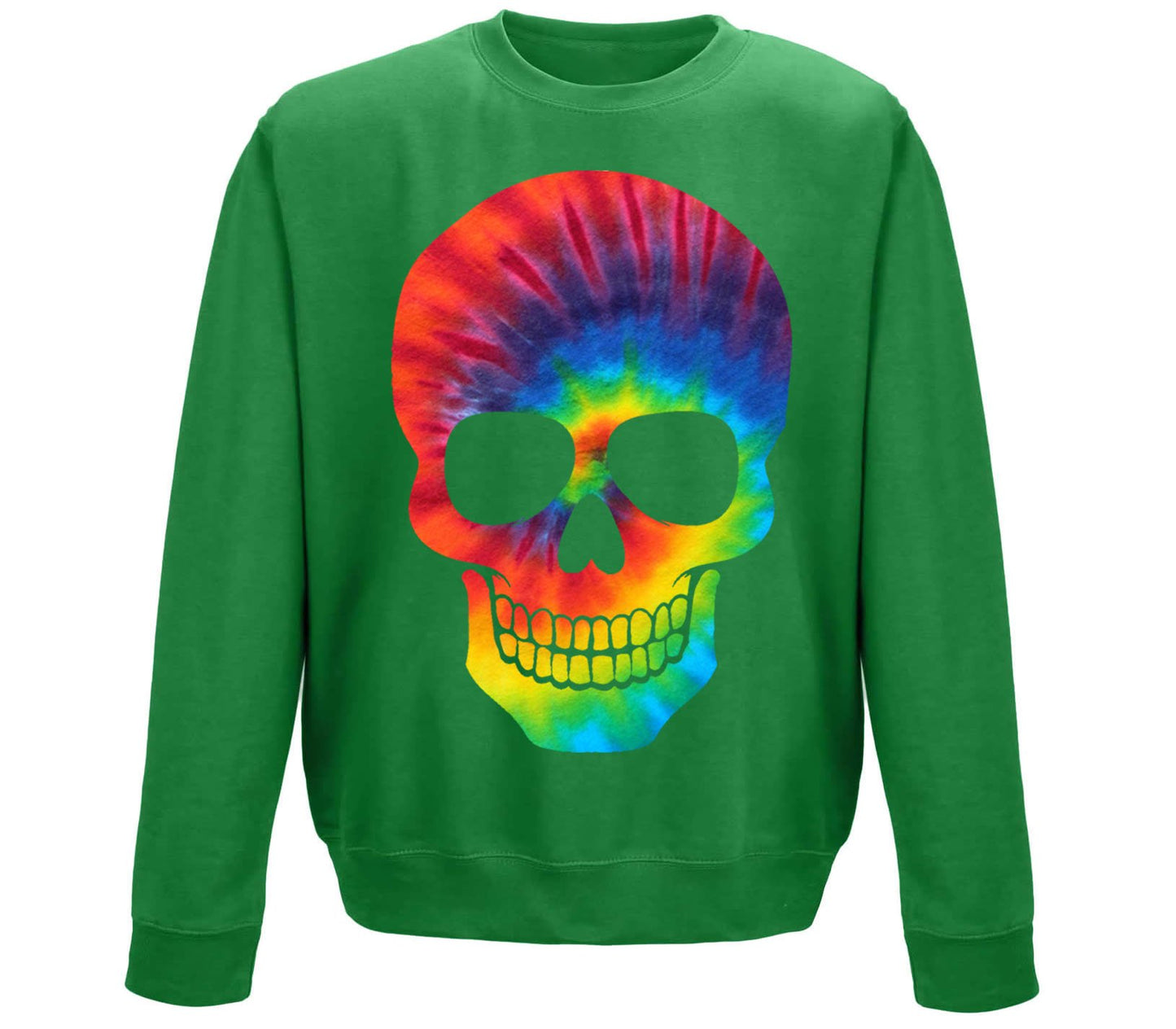 Tie Dye Skull Childrens Sweatshirt