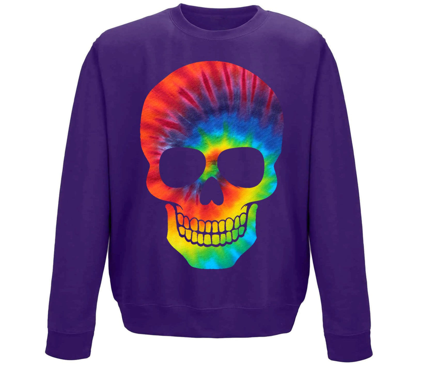 Tie Dye Skull Childrens Sweatshirt