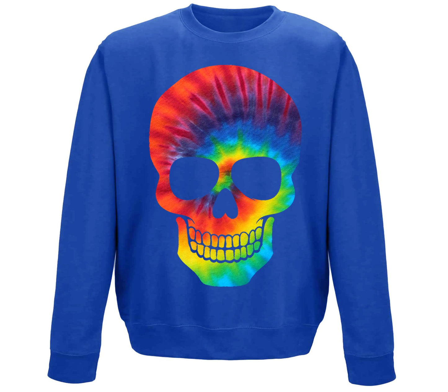 Tie Dye Skull Childrens Sweatshirt