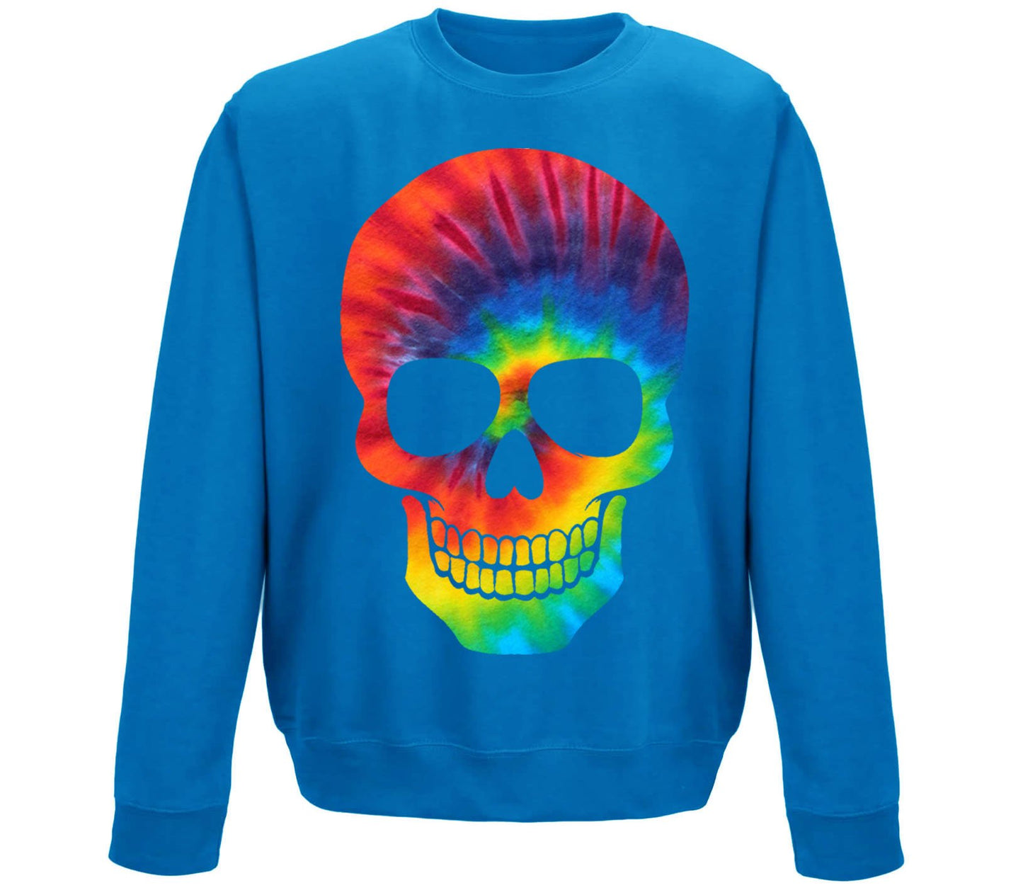 Tie Dye Skull Childrens Sweatshirt