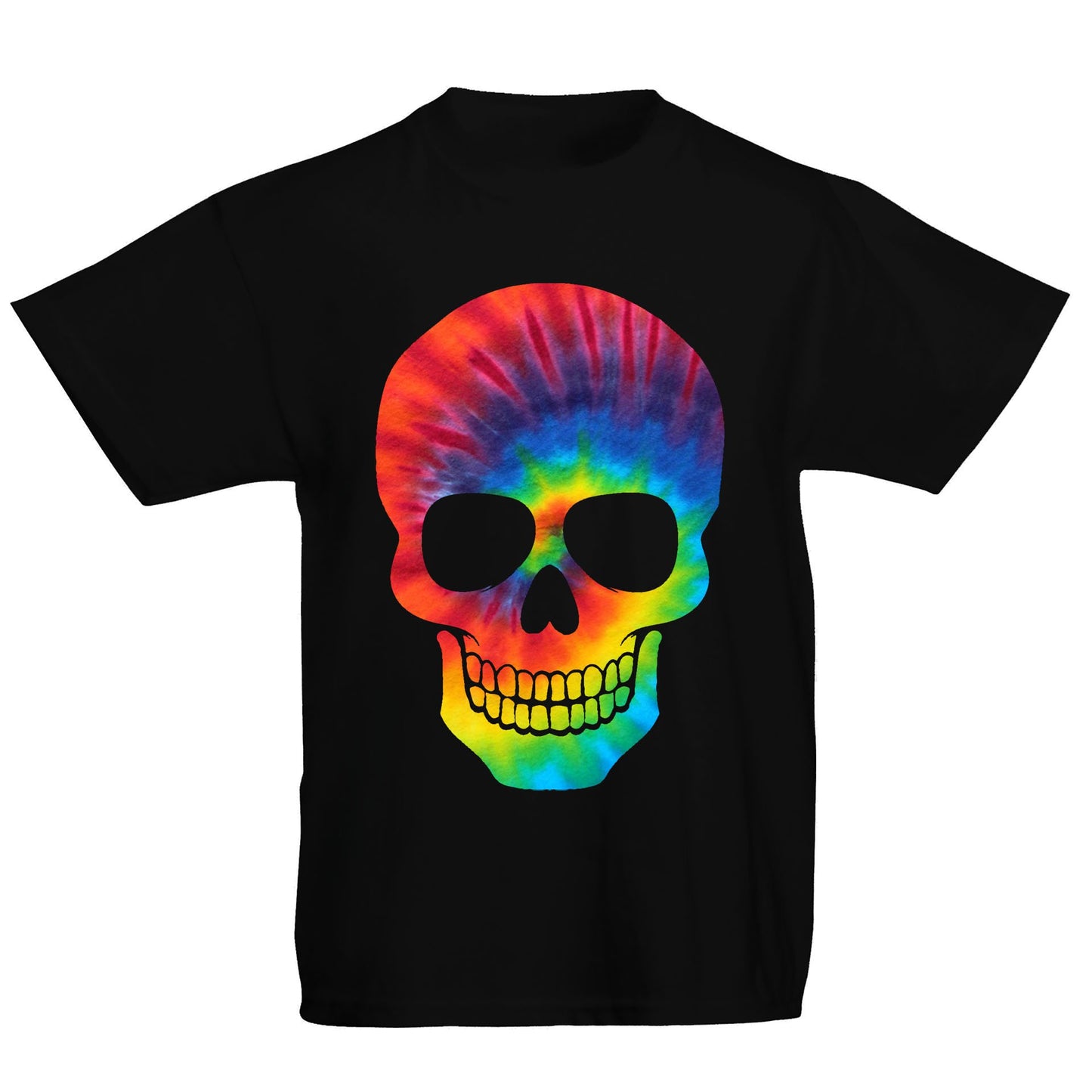 Tie Dye Skull Kids T-shirt