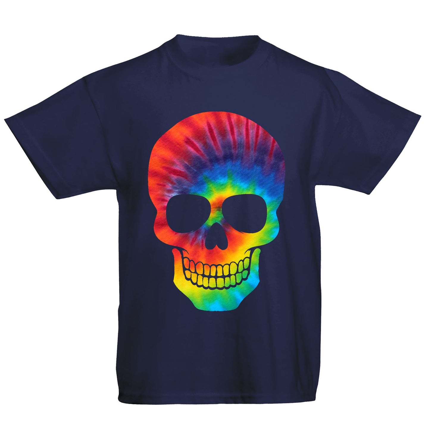 Tie Dye Skull Kids T-shirt