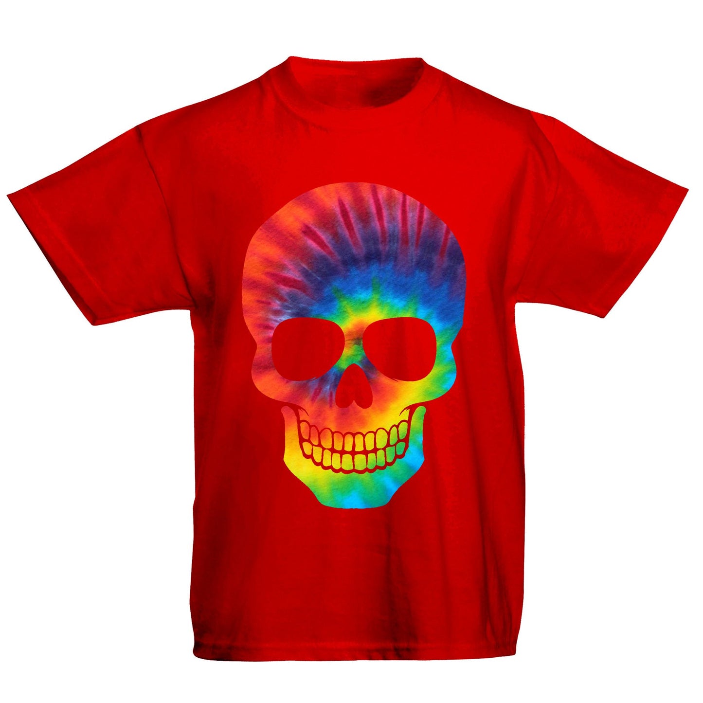 Tie Dye Skull Kids T-shirt