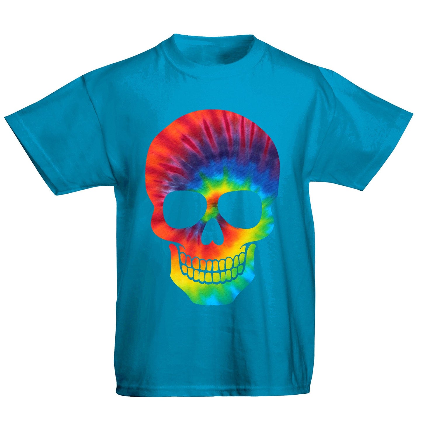 Tie Dye Skull Kids T-shirt