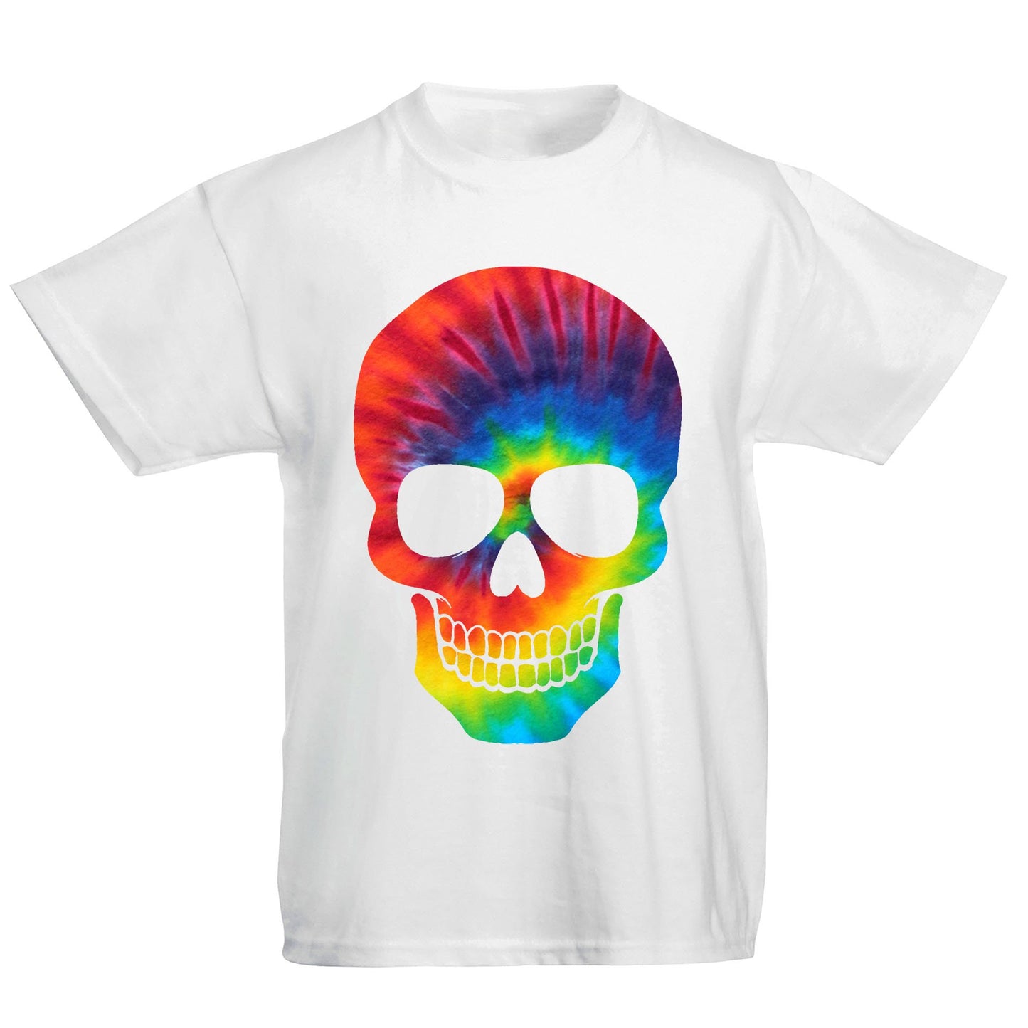 Tie Dye Skull Kids T-shirt