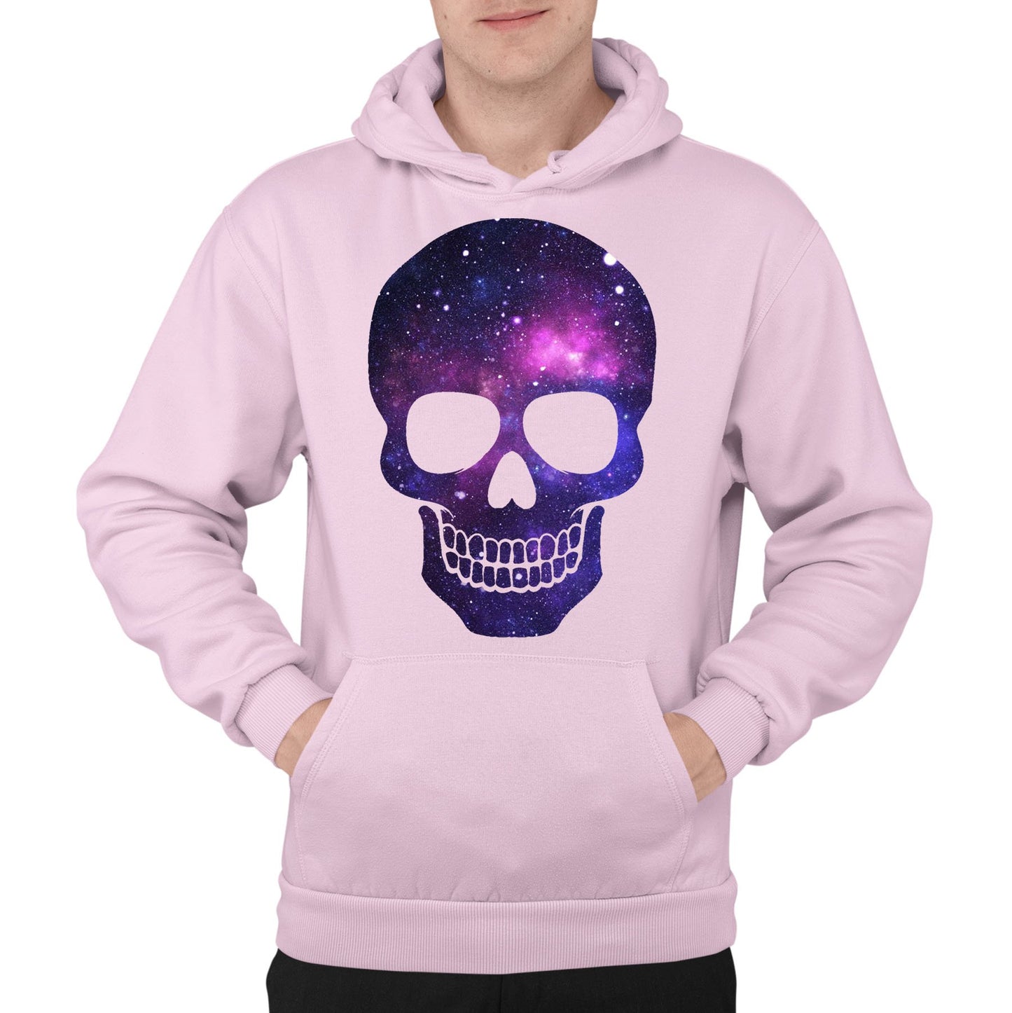 Galaxy Skull Mens Pullover Hoodie