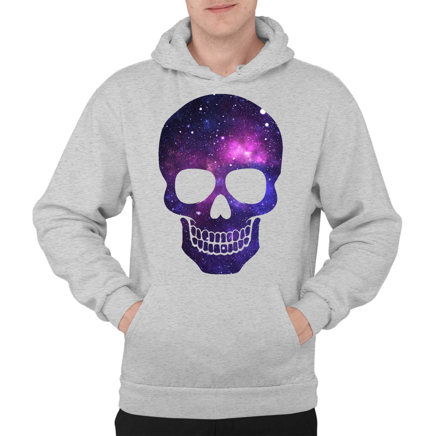 Galaxy Skull Mens Pullover Hoodie