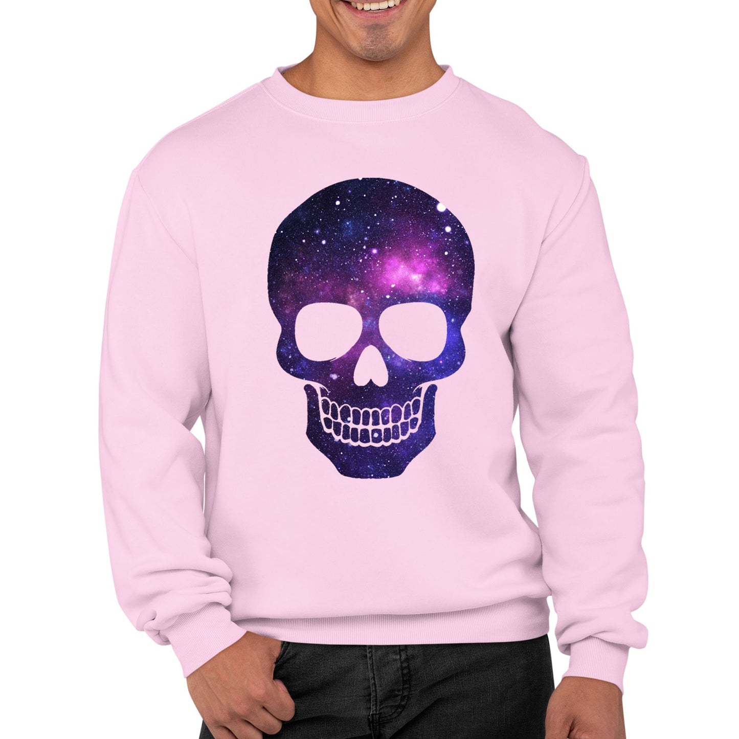 Galaxy Skull Mens Sweatshirt