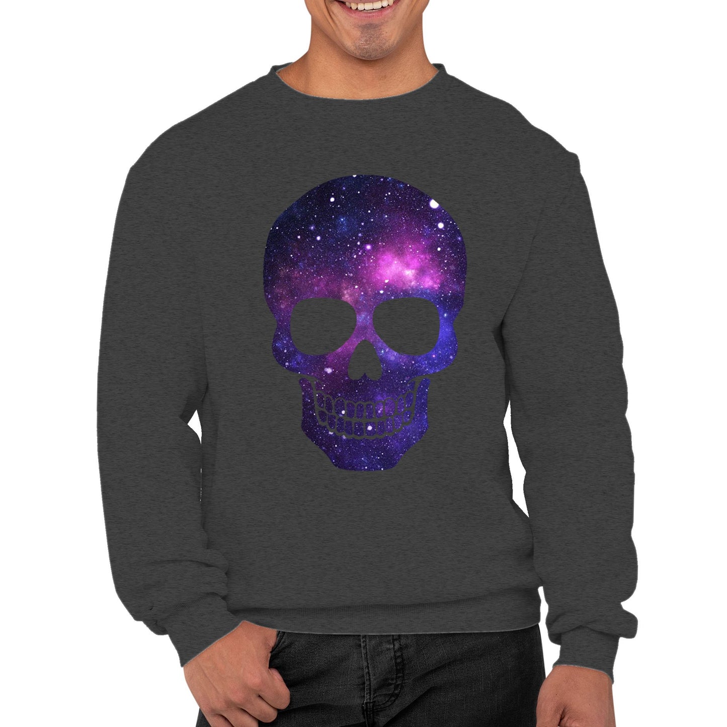 Galaxy Skull Mens Sweatshirt