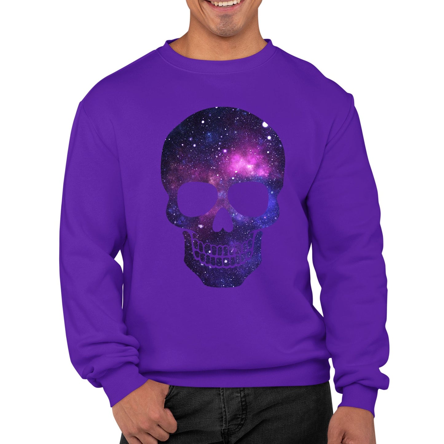 Galaxy Skull Mens Sweatshirt