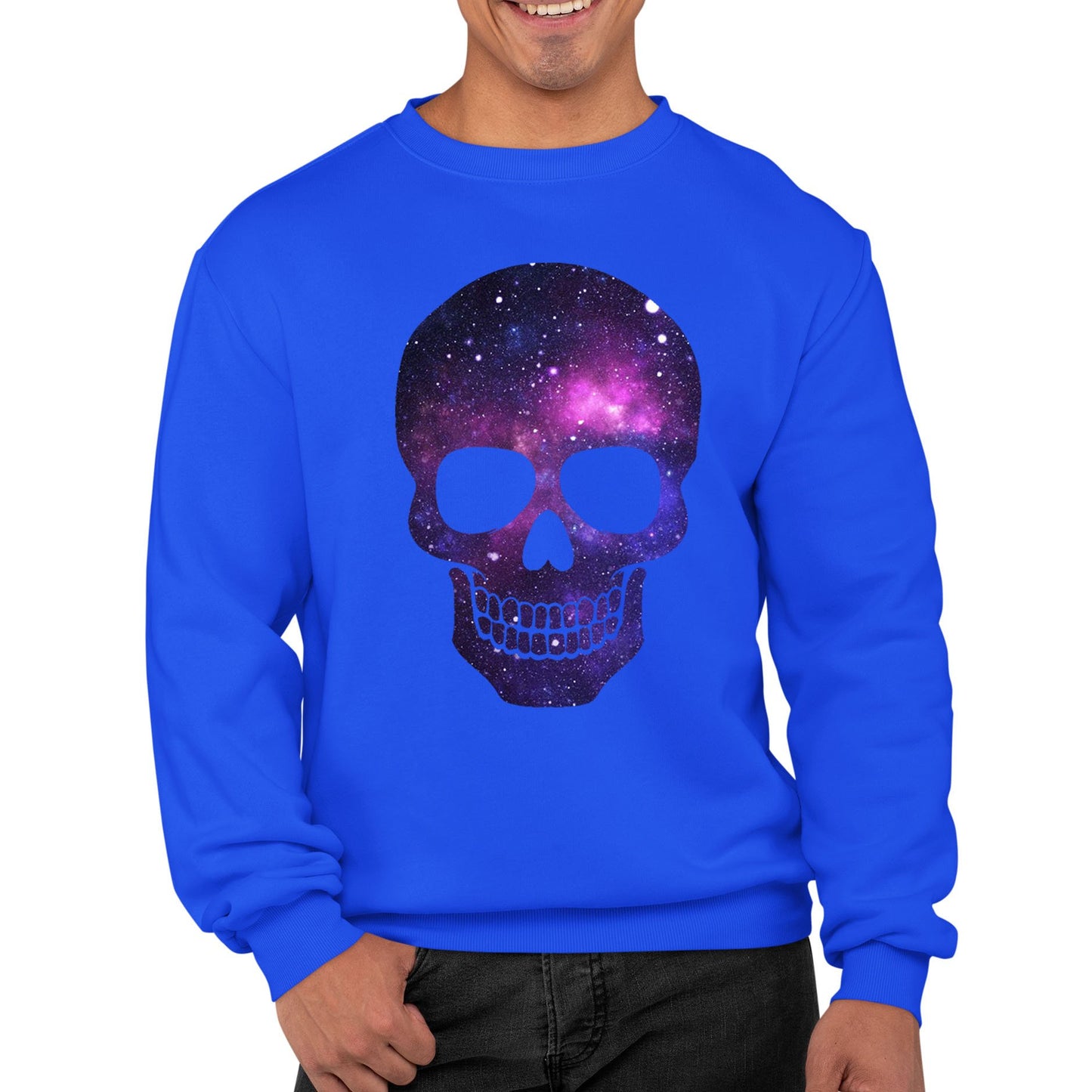 Galaxy Skull Mens Sweatshirt