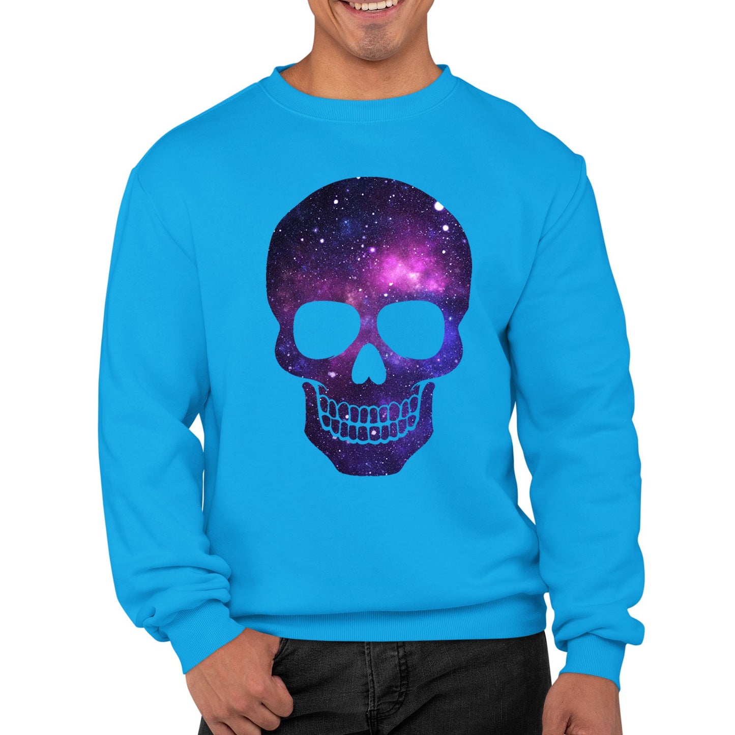 Galaxy Skull Mens Sweatshirt