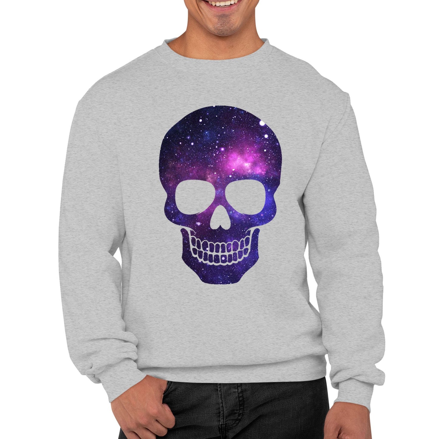 Galaxy Skull Mens Sweatshirt