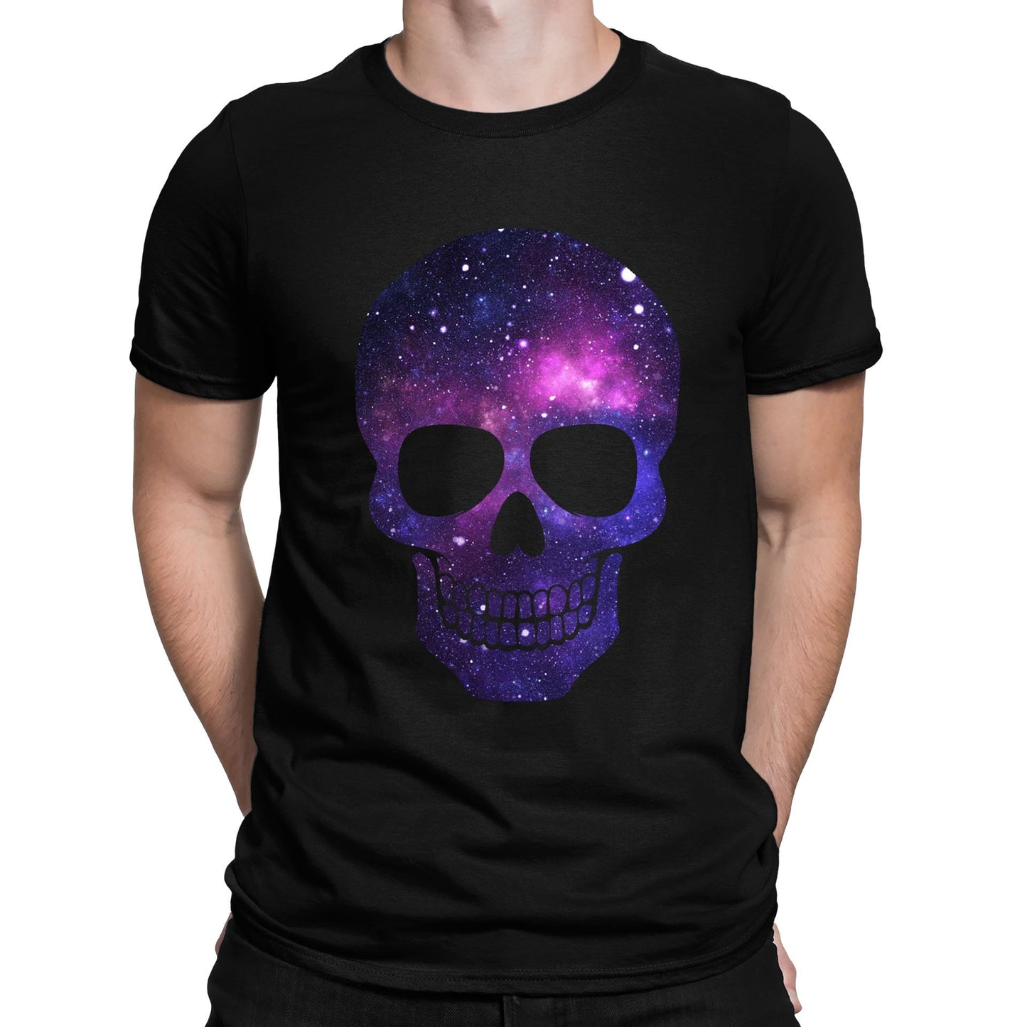 Galaxy Skull Mens T-shirt