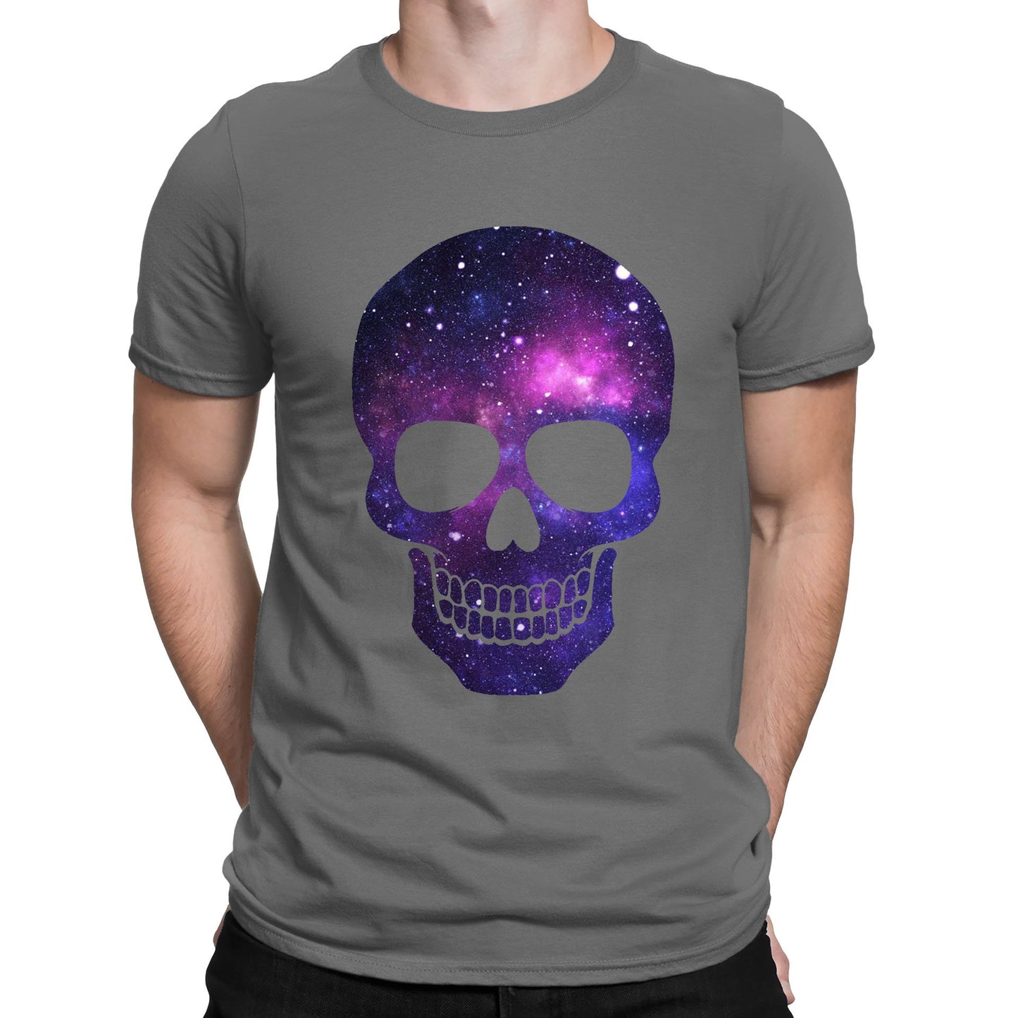 Galaxy Skull Mens T-shirt