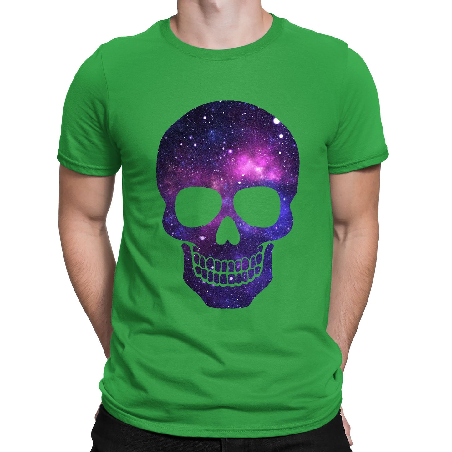 Galaxy Skull Mens T-shirt