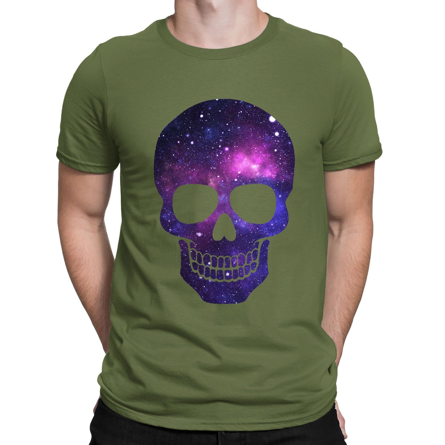 Galaxy Skull Mens T-shirt