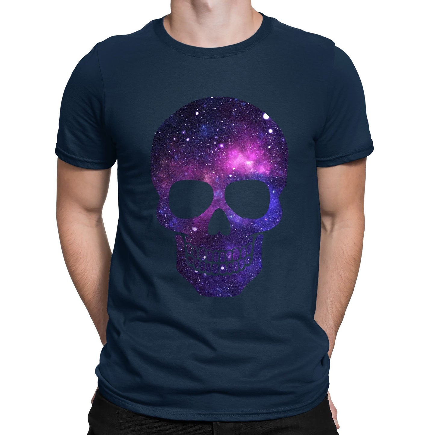 Galaxy Skull Mens T-shirt