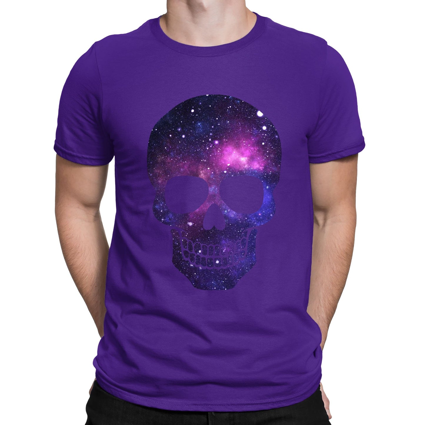 Galaxy Skull Mens T-shirt