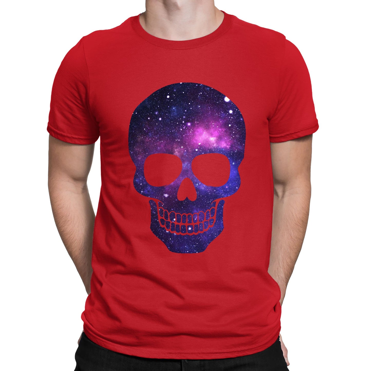 Galaxy Skull Mens T-shirt