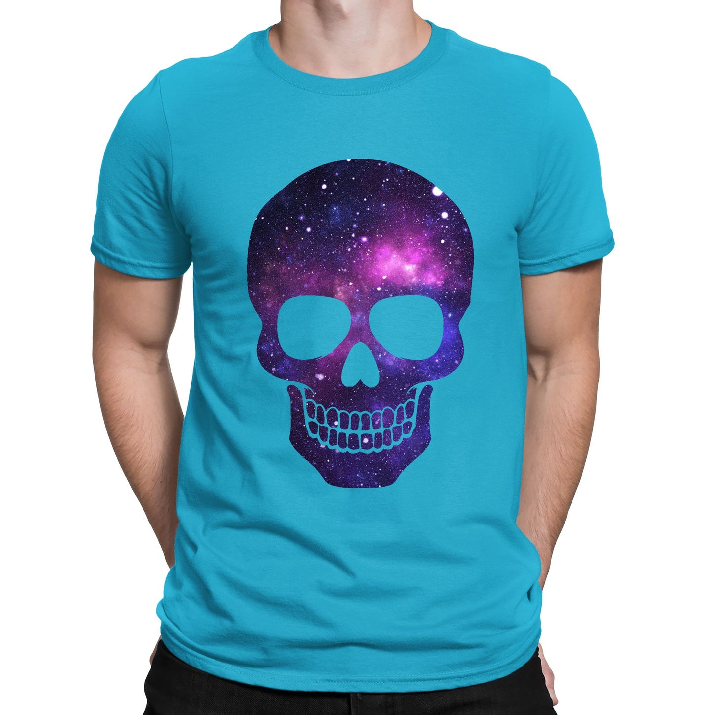 Galaxy Skull Mens T-shirt