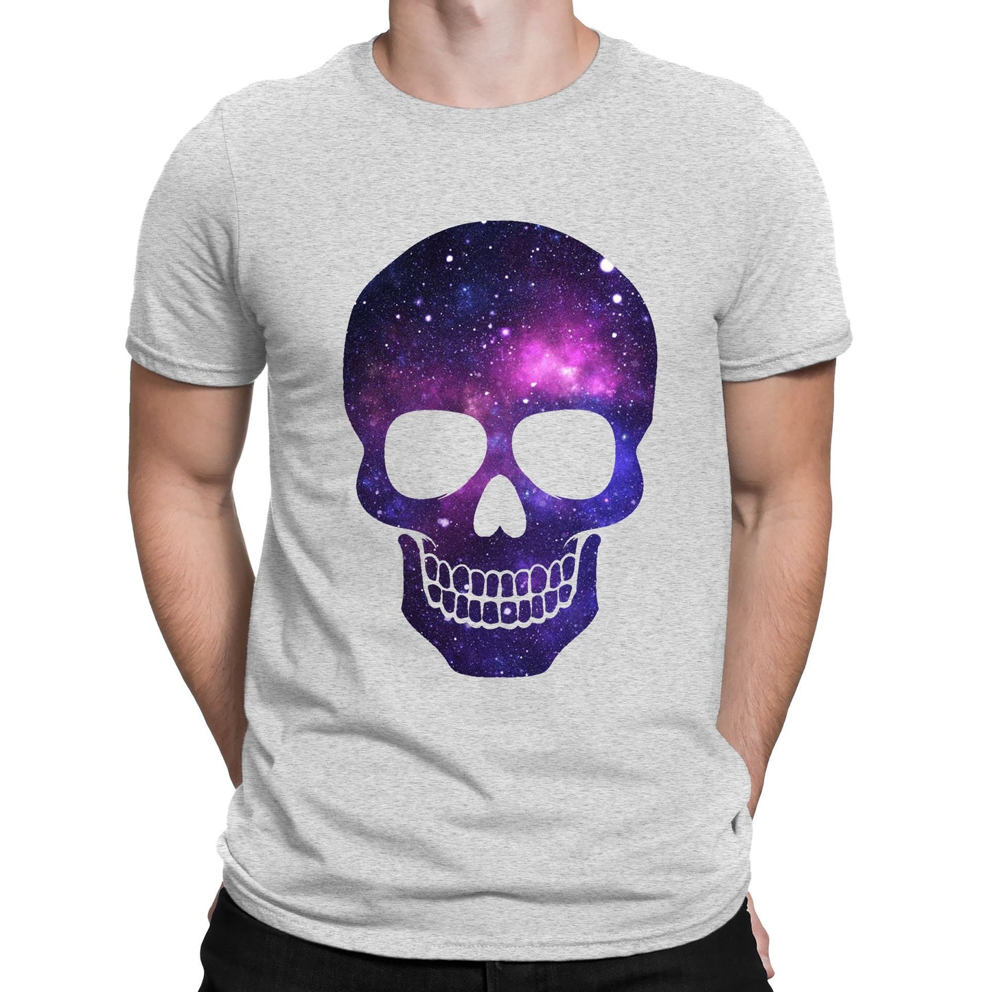 Galaxy Skull Mens T-shirt