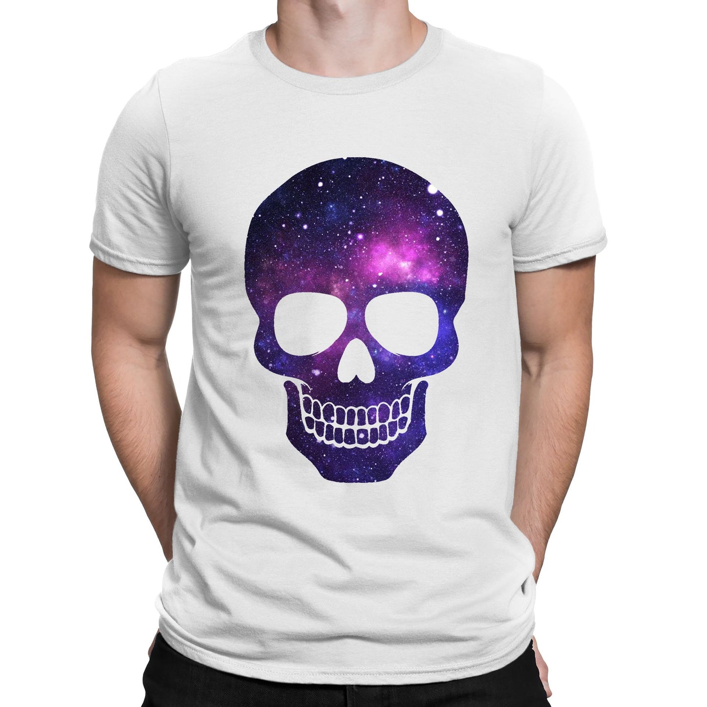 Galaxy Skull Mens T-shirt