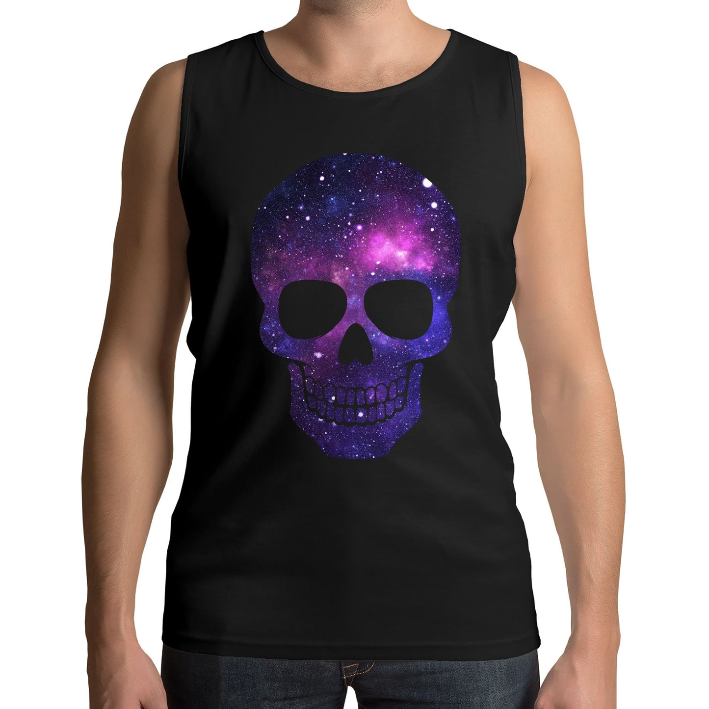 Galaxy Skull Mens Vest