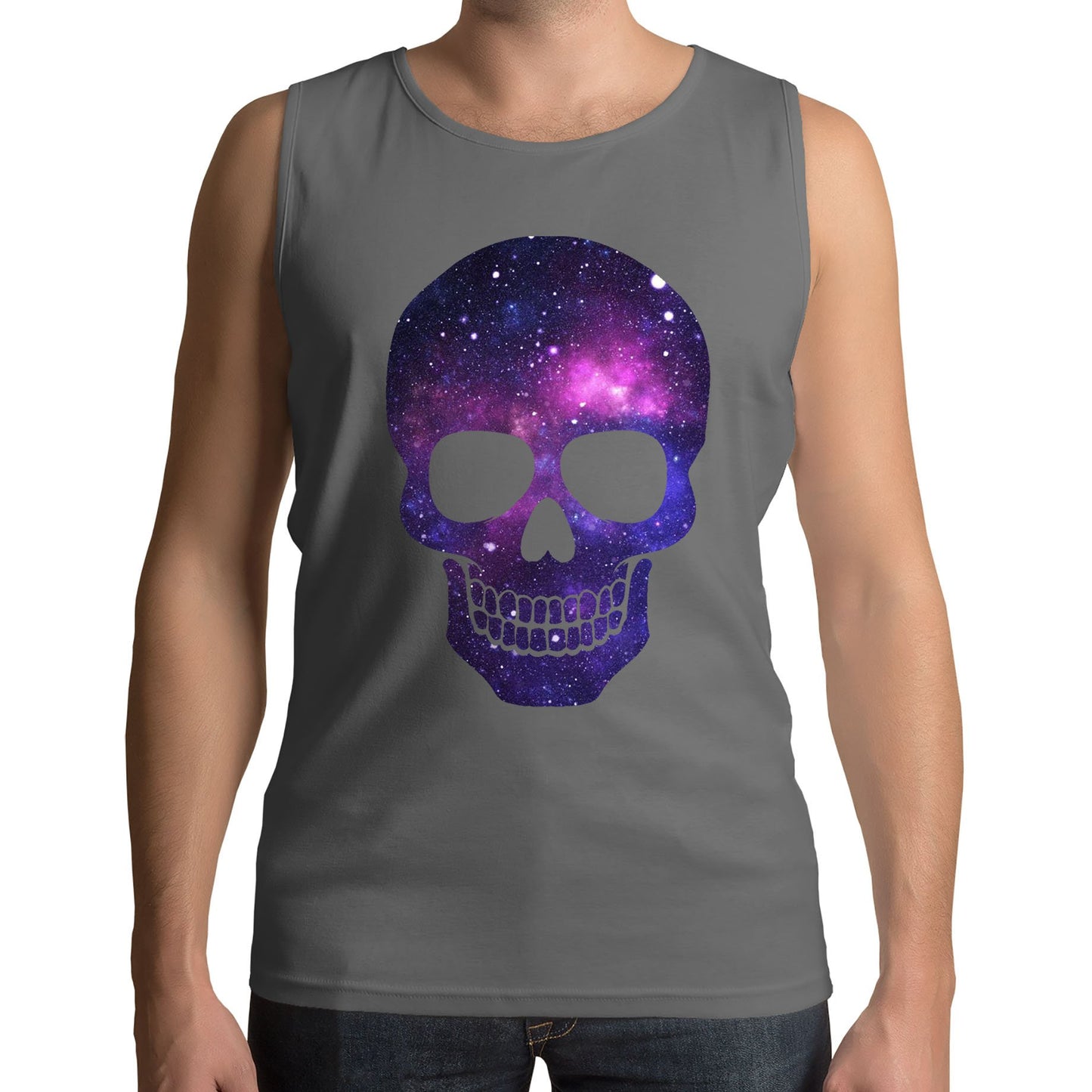 Galaxy Skull Mens Vest