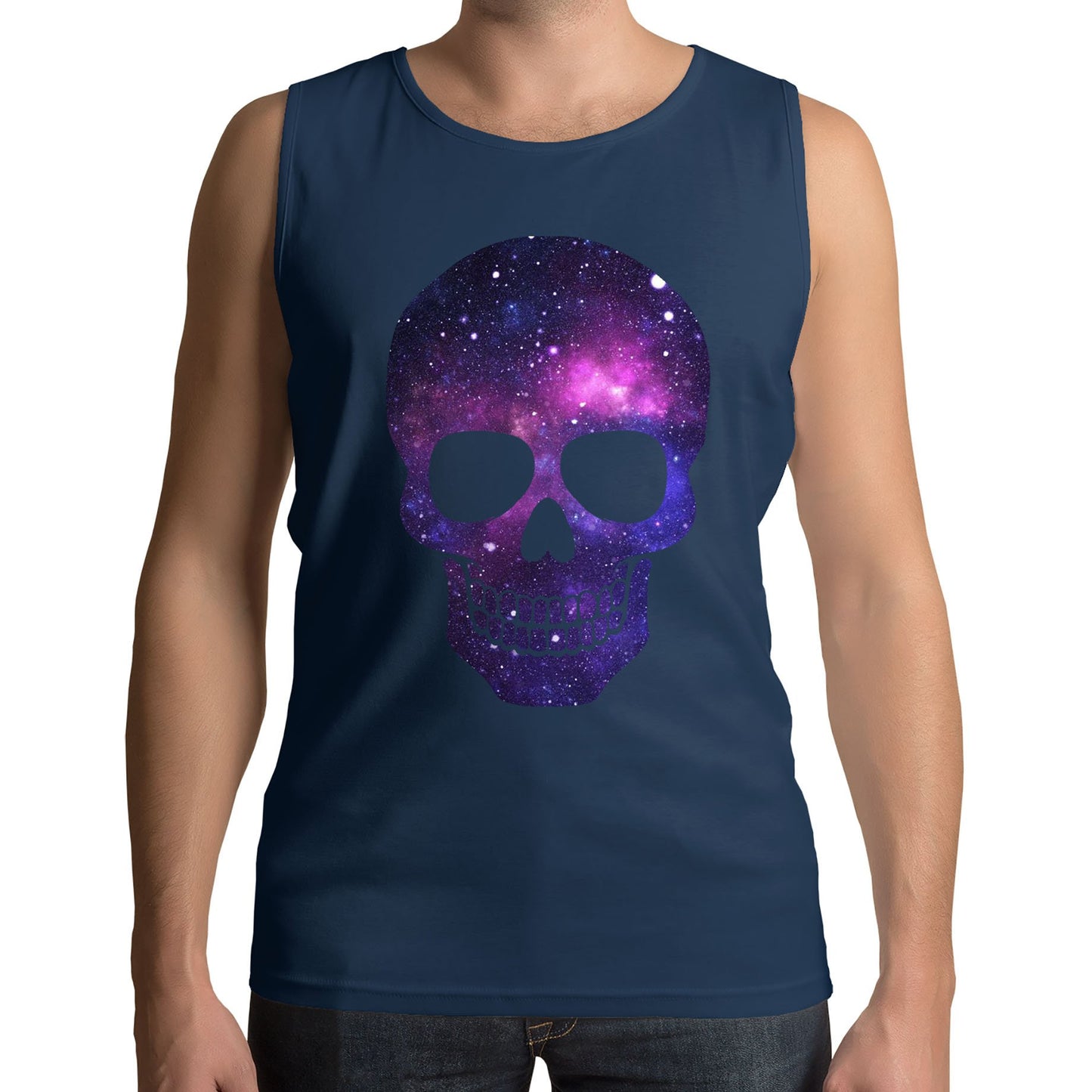 Galaxy Skull Mens Vest