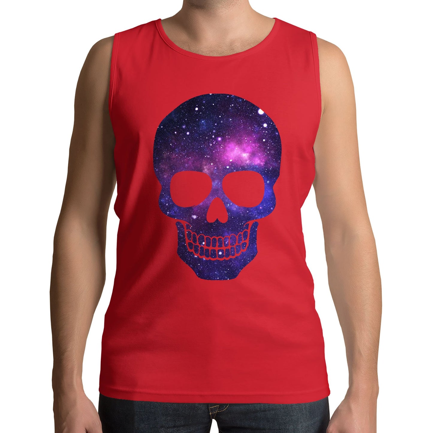 Galaxy Skull Mens Vest