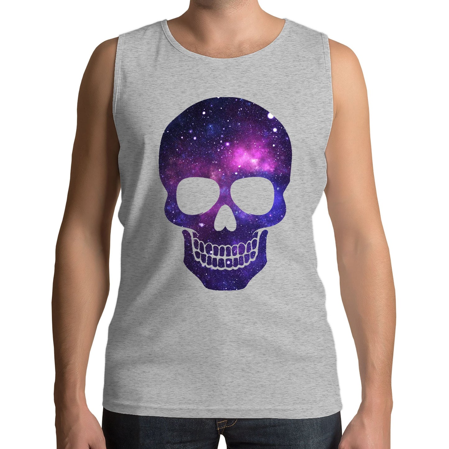 Galaxy Skull Mens Vest