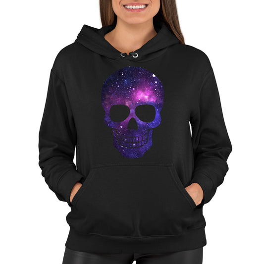 Galaxy Skull Womens Pullover Hoodie