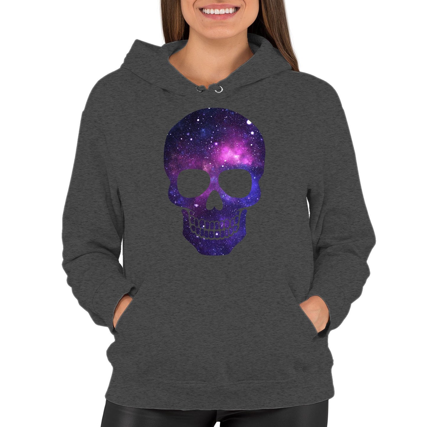 Galaxy Skull Womens Pullover Hoodie