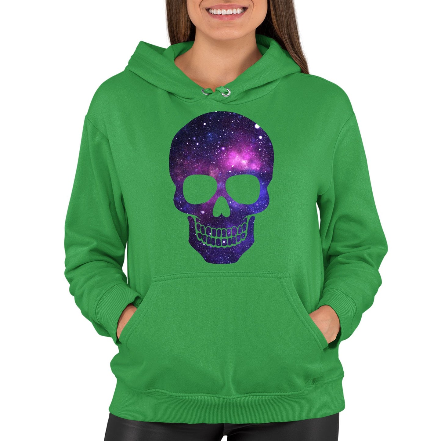 Galaxy Skull Womens Pullover Hoodie