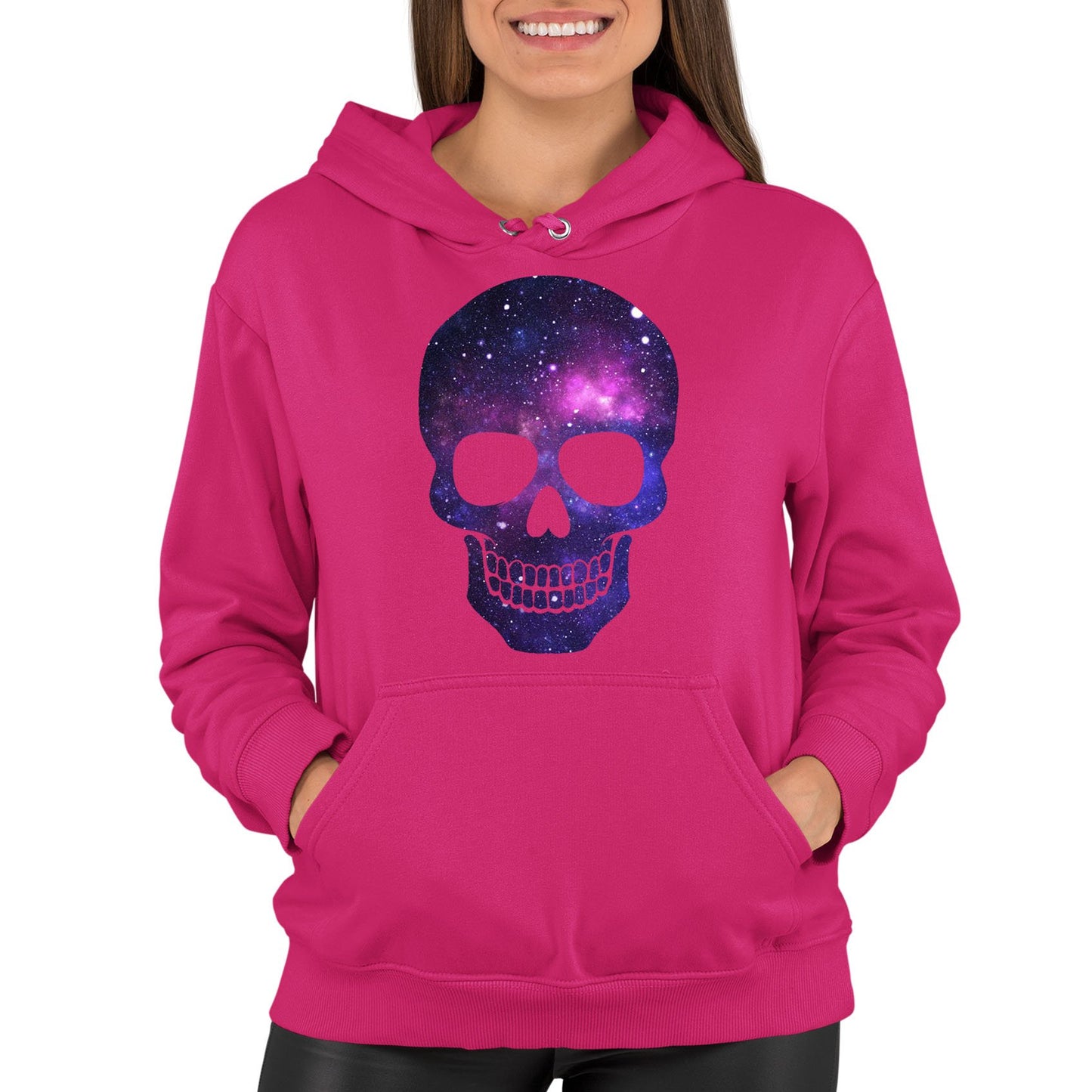 Galaxy Skull Womens Pullover Hoodie