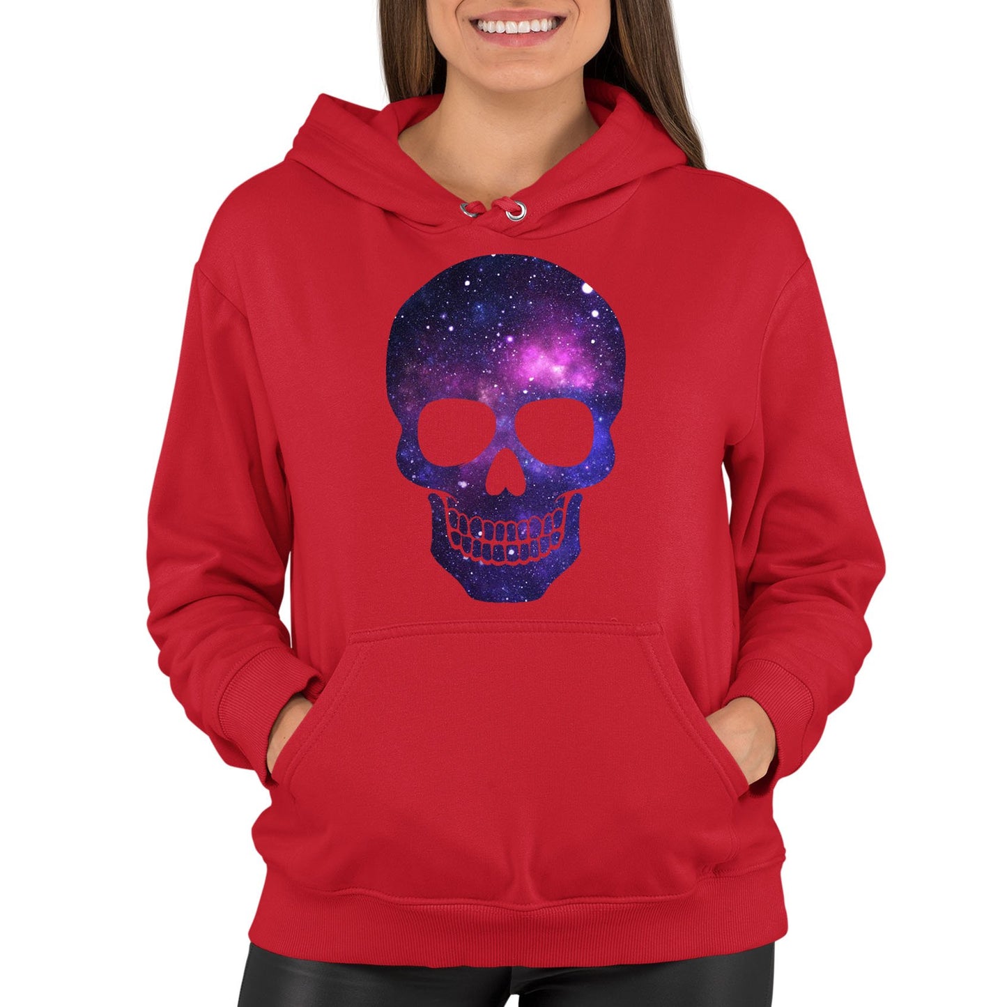 Galaxy Skull Womens Pullover Hoodie