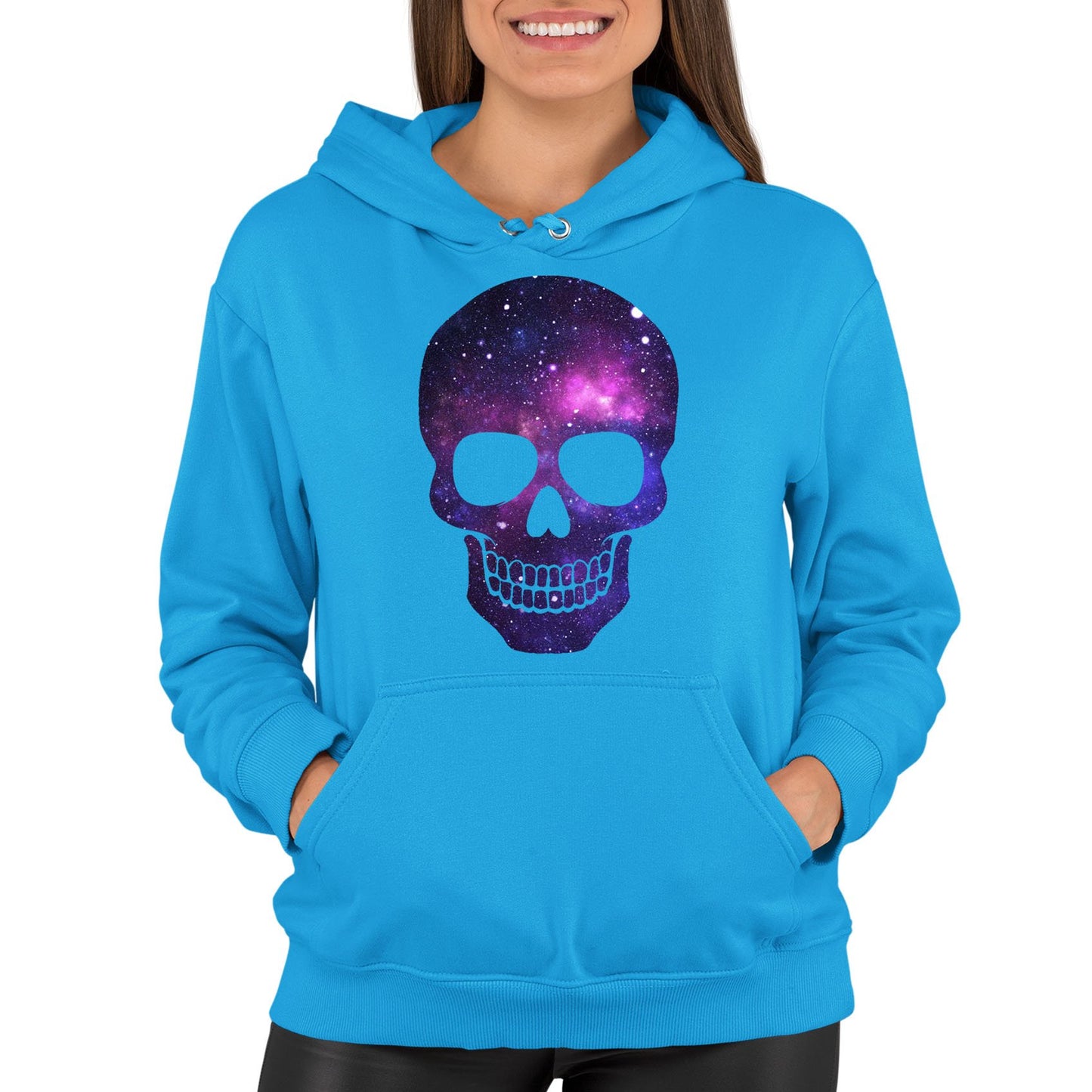 Galaxy Skull Womens Pullover Hoodie