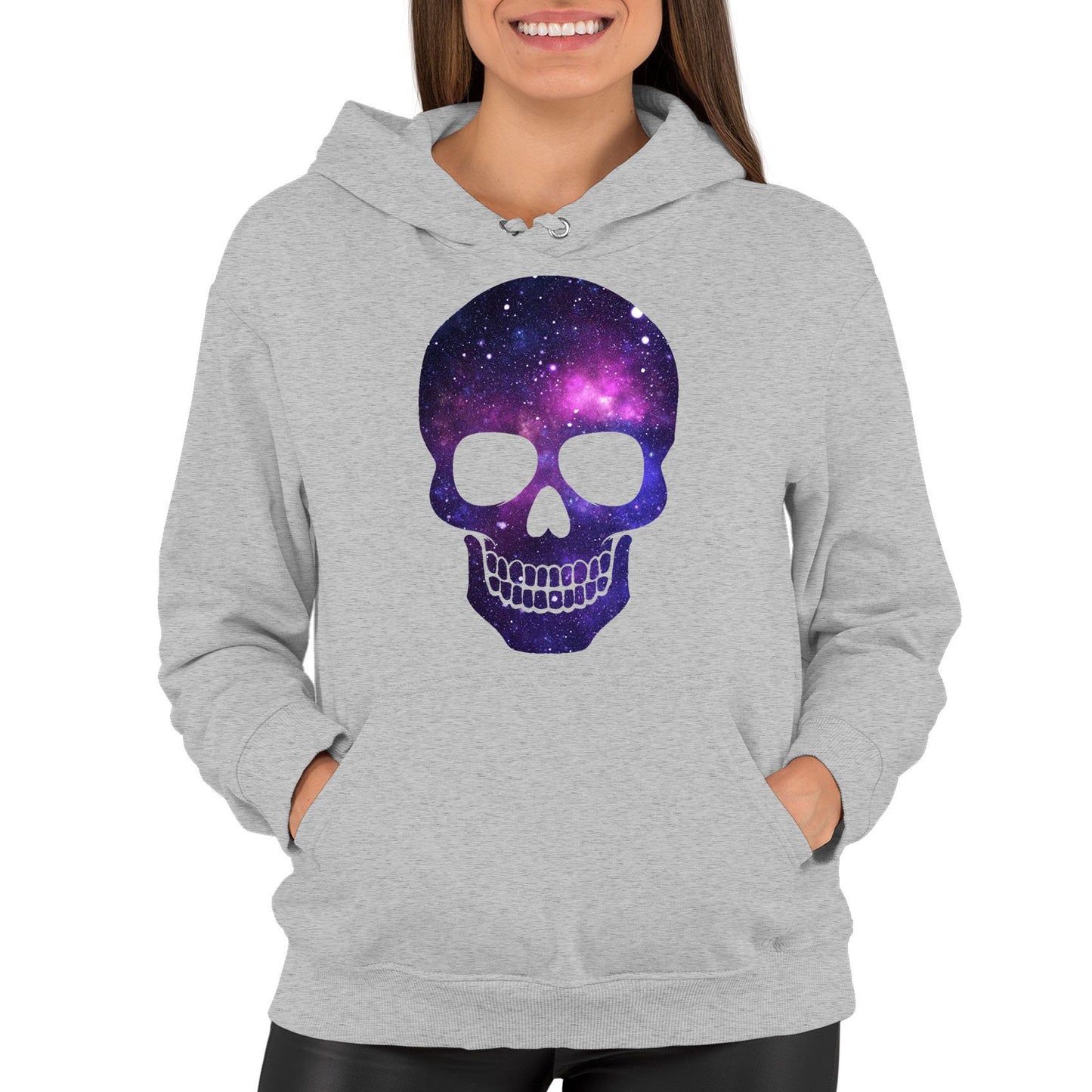 Galaxy Skull Womens Pullover Hoodie