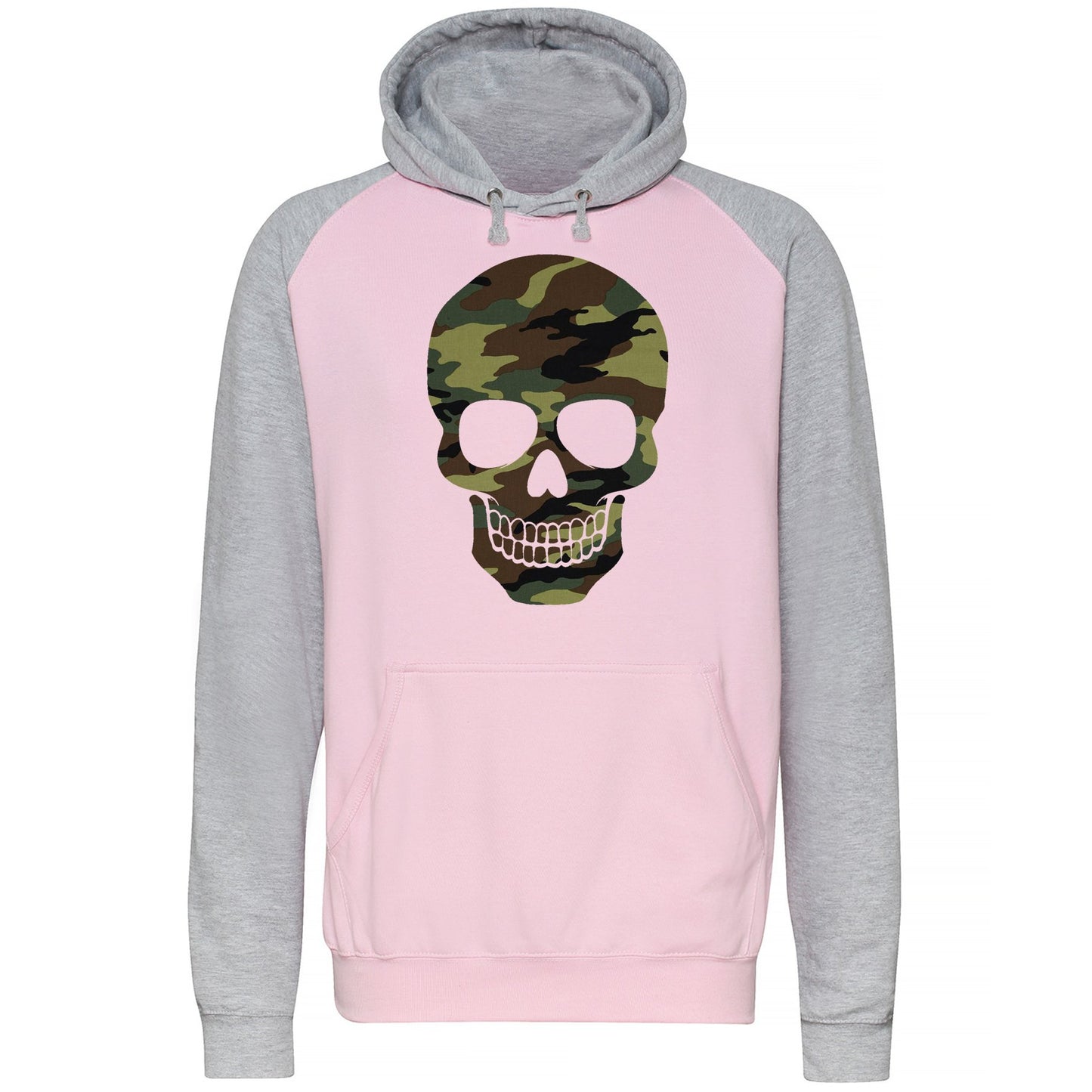 Forest Camo Skull Baseball Hoodie