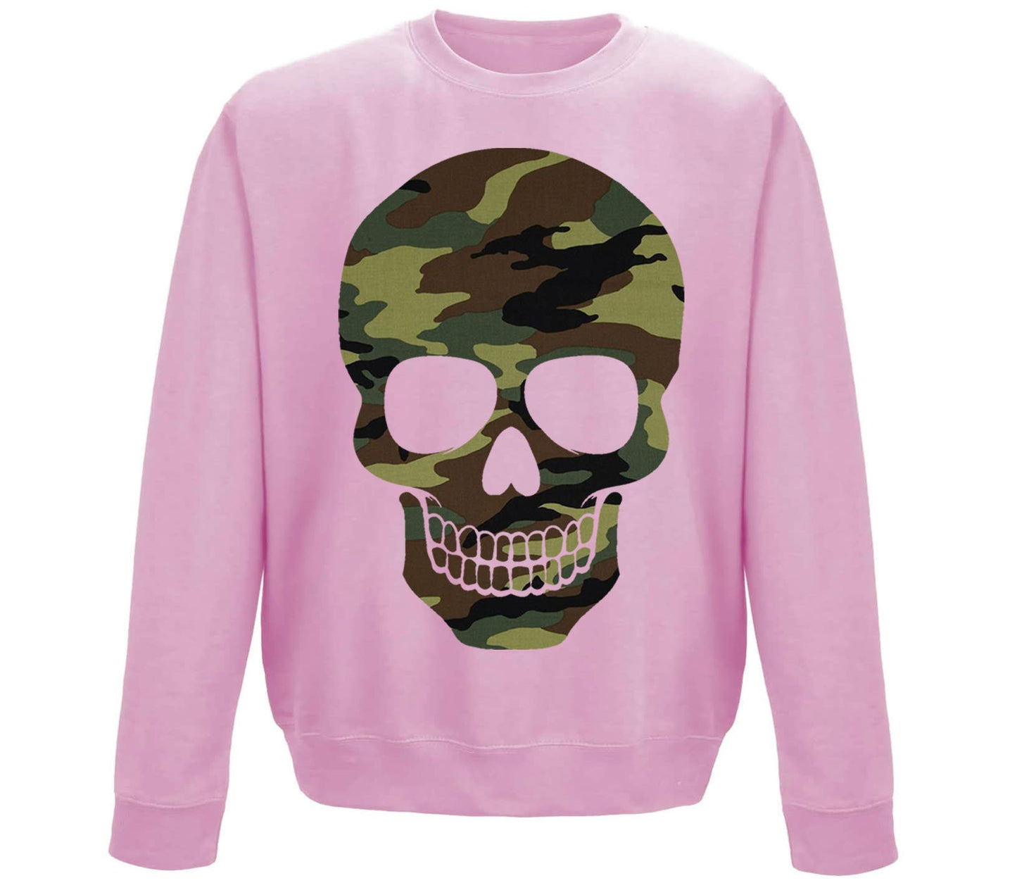 Forest Camo Skull Childrens Sweatshirt