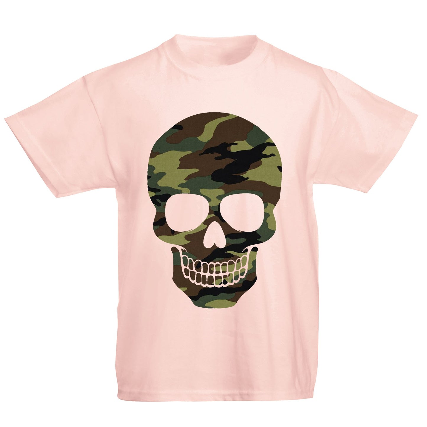 Forest Camo Skull Kids T-shirt