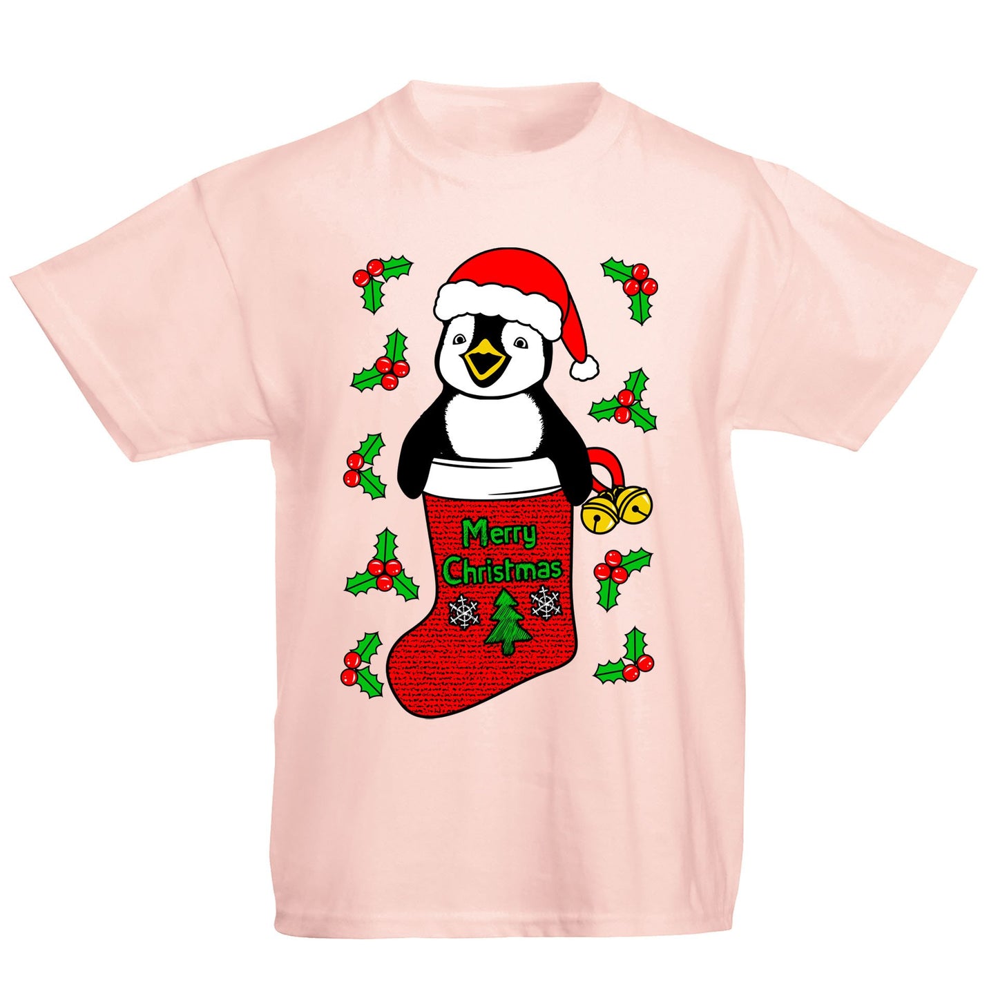 Santa Penguin Christmas Kids T-shirt